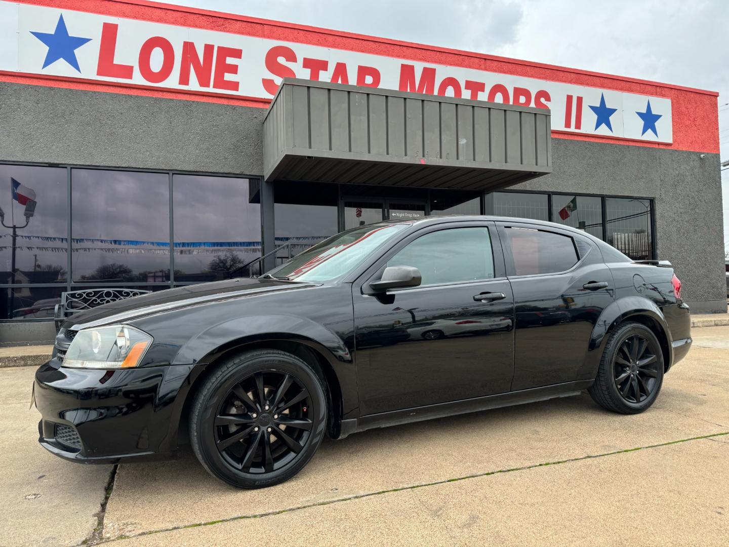 2014 BLACK DODGE AVENGER SE (1C3CDZAB6EN) , located at 5900 E. Lancaster Ave., Fort Worth, TX, 76112, (817) 457-5456, 0.000000, 0.000000 - Photo#0